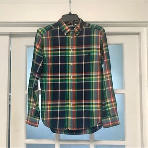 Boys L 14-16 RALPH LAUREN plaid cotton button down